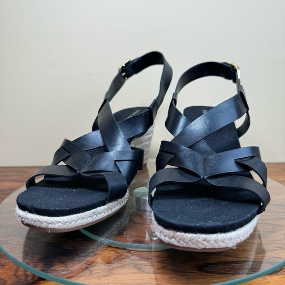 Cole Haan Crystal Women's Leather Wedge Sandals - Picture 9 of 15